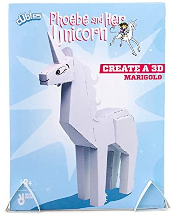 Marigold The Unicorn | from Phoebe and Her Unicorn | Cubles Build Your Own 3D Product Figures | A Sturdy No Glue No Scissors Activity.| The for Kids!