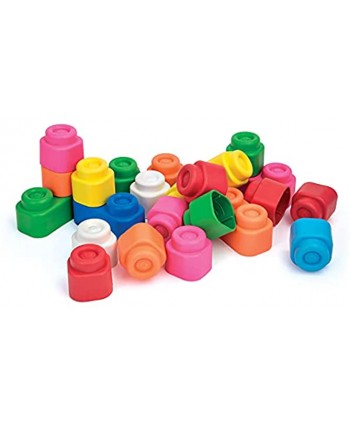 Clementoni Baby Clemmy Soft Block 24pc Zip Bag Building Construction Toy Multi-colored 8"