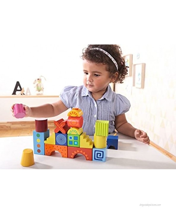 HABA Mod Blocks 21 Colorful Wooden Building Blocks with Varying Shapes & Unique Designs 18 Months +