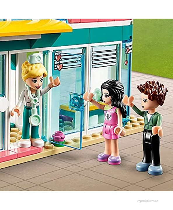 LEGO 41394 Friends Heartlake City Hospital Playset with Emma and 2 Other Mini Dolls, for Girls and Boys 6+
