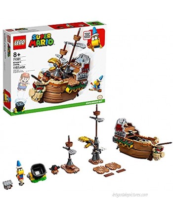 LEGO Super Mario Bowser’s Airship Expansion Set 71391 Building Toy for Kids; New 2021 1,152 Pieces