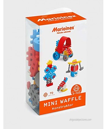 Marioinex 902806 Mini Waffle,Set of 70 Pieces Constructor Boy Multi-Colour