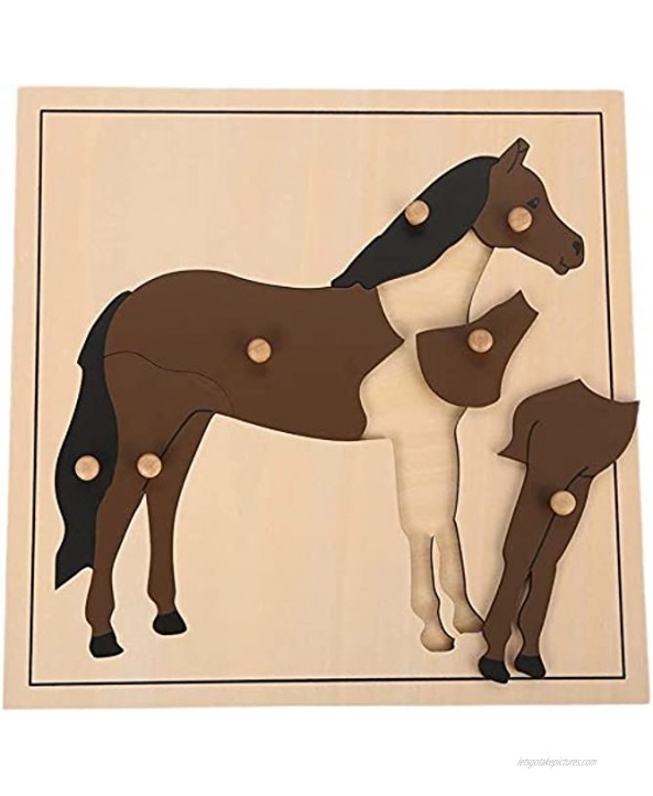 Montessori Horse Puzzle for Early Preschool Learning Toy