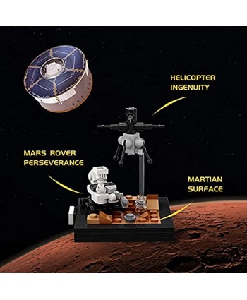 NASA Mars Rover Perseverance and Helicopter Ingenuity Building Kits Sets,2020 Mars Exploration Program Building Blocks Toys,NASA Spaceship Toys for Boy79pcs