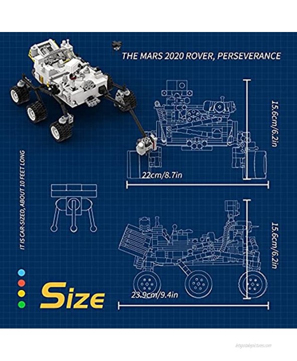 NASA Perseverance Mars Rover Building Kits,Space Rover Explorers Mars Building Toys,Space Station Laboratory Research Model for Kids,Creative NASA Toys764 PCS