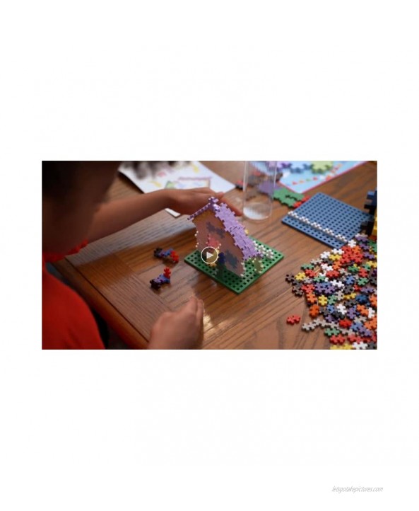 Plus-Plus BIG 45 Piece Pastel Color Mix Construction Building Stem | Steam Toy Interlocking Large Puzzle Blocks for Toddlers and Preschool