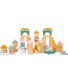 small foot wooden toys Safari Animal Theme Building Block Playset Designed for Children 12+ Months 11699
