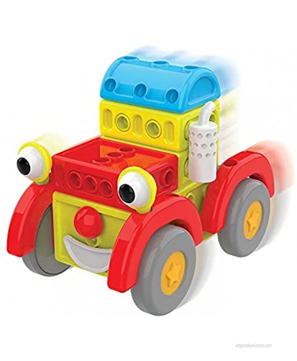The Learning Journey Techno Kids 4 in 1 Around Town Construction Set Toy Interlocking Gear Sets for Boys & Girls Ages 3 Years and Up Award Winning Toys Model: 234570