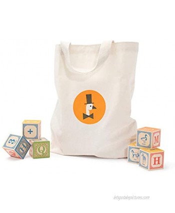 Uncle Goose Classic ABC Blocks with Canvas Bag Made in USA