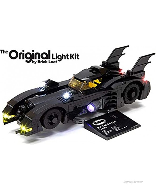 Brick Loot Deluxe LED Light Kit for Your Lego 1989 Mini Batmobile Limited Edition Set 40433 Lego Set Not Included