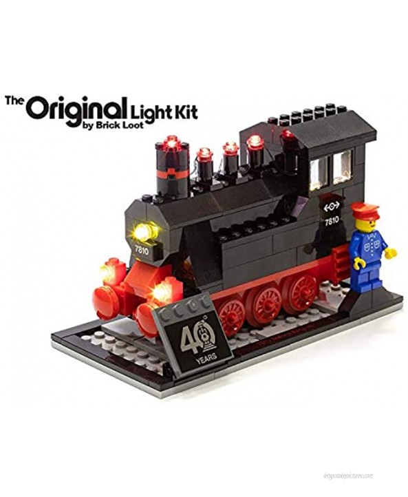 Brick Loot Deluxe LED Light Kit for Your LEGO Trains 40th Anniversary Set 40370 NOTE: The Model is NOT Included