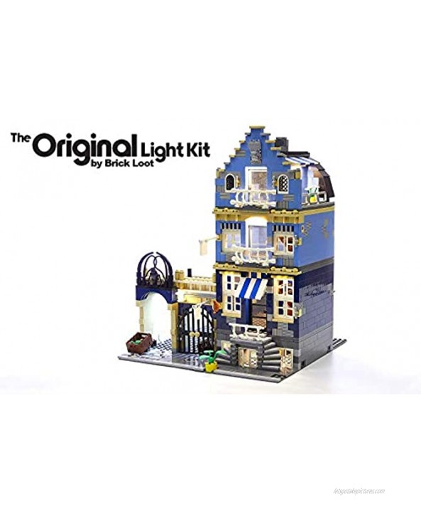 Brick Loot LED Lighting Kit fits Lego Market Street Set 10190 Note: The Model is NOT Included