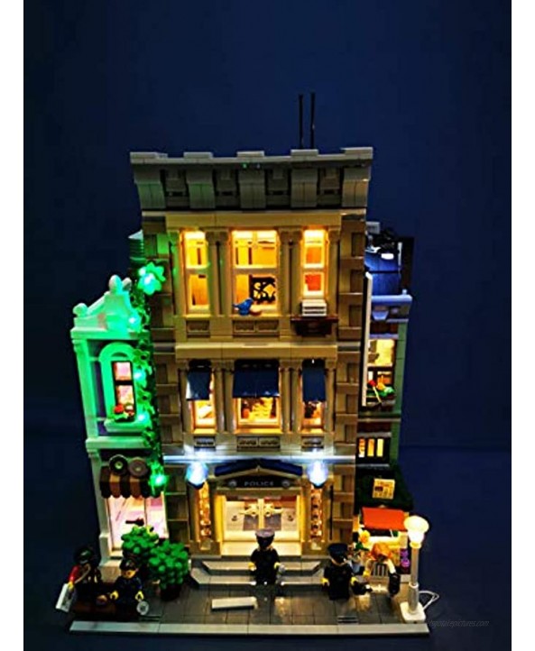 brickled LED Lighting Kit for Lego 10278 Police Station Lego Set not Included
