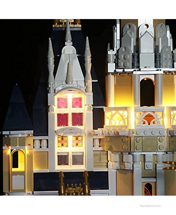 Led Light Kit for Lego The Disney Castle,Papilights Light Set Compatible with Lego 71040 Building Block Model USB Powered Connection Wires Pack Without The ModelRemote Control Version