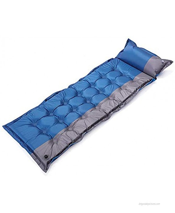 Camping Sleeping Pad Camping Mat Built Extra Thickness Durable Waterproof Air Tent Mat for Backpacking,Hiking,Road Trip Blue,190×60×3.0cm