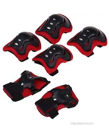 LEIPUPA Kid Knee Elbow Pads Wrist Guards Protective Gear Set for Skating Cycling BMX