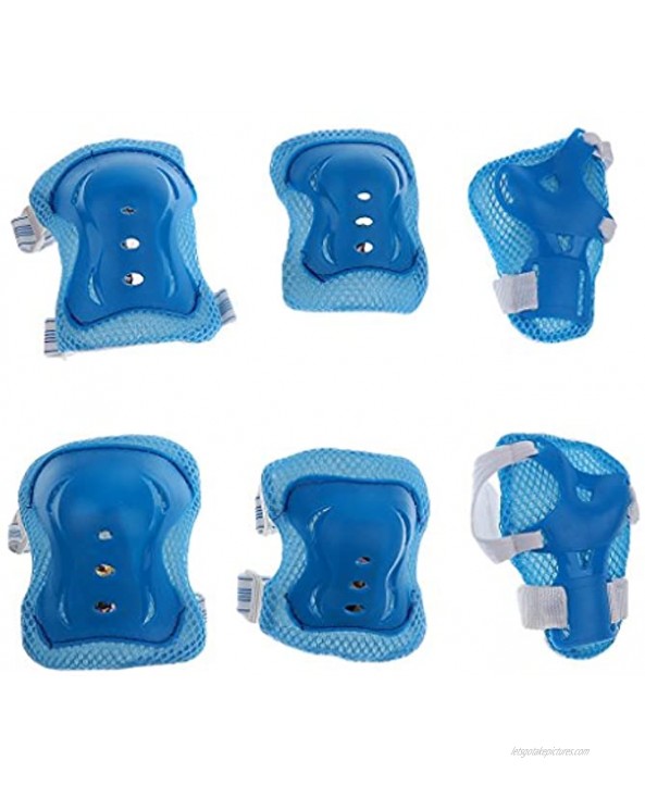 Tongina 7 Pieces Kid Child Roller Skating Cycling Knee Wrist Elbow Guard Pad