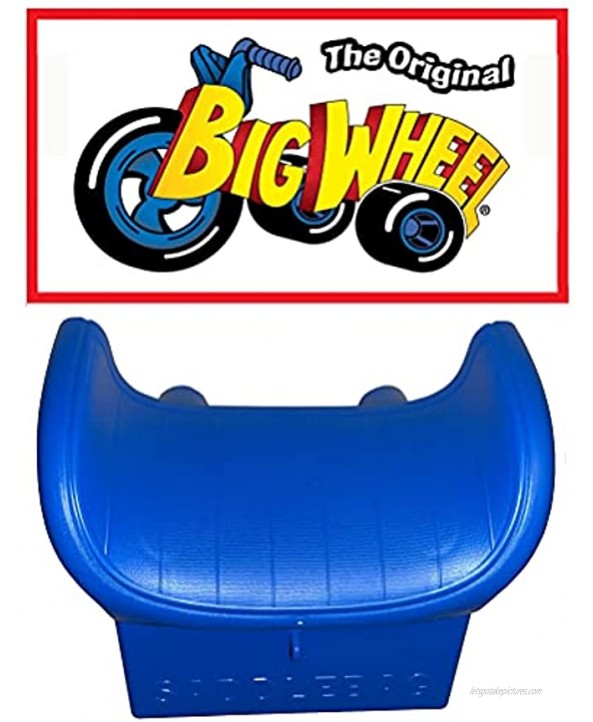 Blue Saddleback Seat for The Original Big Wheel Genuine Replacement Part with 5.4 Spacing Made in China