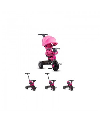 Joovy Tricycoo 4.1 Kid's Tricycle Push Tricycle Toddler Trike 4 Stages Pink