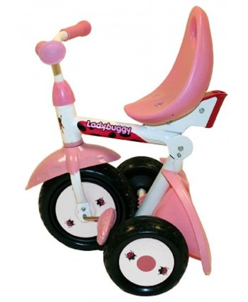 Kiddi-o by Kettler Fold 'n Ride Trike with Adjustable Seat: LadyBuggy Youth Ages 1.5+