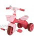 LIYANSHENGDQ Kids' Tricycles Kids Tricycle Children 3 Wheel Pedal Bike with Bell and Basket for 1-3 Years Kids and Toddlersc Color : Pink