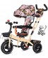 NUBAO Stroller Wagon Tricycle Trike Children's Tricycle Kids' Trikes Bicycle 1-3-6 Year Old Trolley Bicycle Awning Reversible Folding Pedal Multi-Function Color : Yellow Over 1 Year Old Girl Gifts