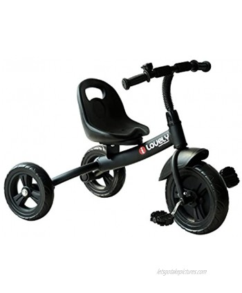 Qaba 3-Wheel Recreation Ride-On Toddler Tricycle With Bell Indoor Outdoor Black