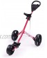 Golf Push Cart Foldable 3 Wheel Push Pull Cart Golf Trolley with Scoreboard Bag Golf Push Cart
