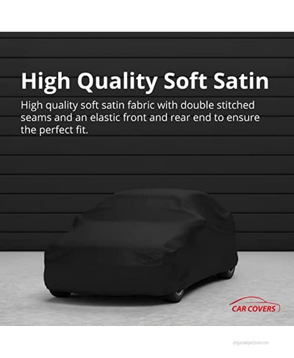 Indoor Car Cover Compatible with Buick Skylark 1968-1972 Black Satin Ultra Soft Indoor Material Guaranteed Keep Vehicle Looking Between Use Includes Storage Bag