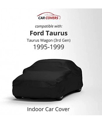 Indoor Car Cover Compatible with Ford Taurus 1995-1999 Black Satin Ultra Soft Indoor Material Guaranteed Keep Vehicle Looking Between Use Includes Storage Bag