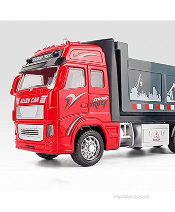 Nuoyazou 2 Color Optional Sound Effects Pull Alloy Dump Truck Model Back Toy Car Metal Boy Toy Car Gift Simulation Transport Vehicle