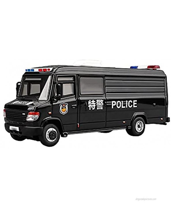Nuoyazou Collection Ornaments Commemorative 1:64 Simulation Chinese Special Police Van Alloy Toy Car Boyfriend Gift Metal Shatter-Resistant Mini Boy Toy Car