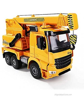 Nuoyazou Gift Sound Light and Sound Effect Early Childhood Education Educational Toy Car Simulation Construction Truck Crane Toy Large Outdoor Boy Parent-Child Interactive Toy Car