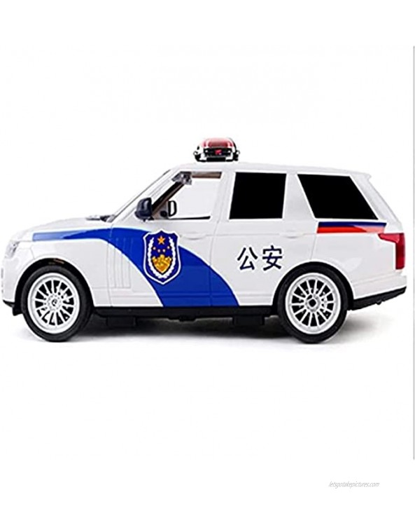 Nuoyazou Remote Control Cars Resistant Remote Police Car Large Public Security Car to Fall with Battery Rechargeable Off-Road Vehicle Children's Toy Model Steering Wheel Model Police Car