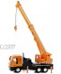 Nuoyazou Truck Crane Model Simulation Crane Boom Truck Metal Anti-Fall Toy Car Gift Alloy Sound and Light Pull Back Car Urban Engineering