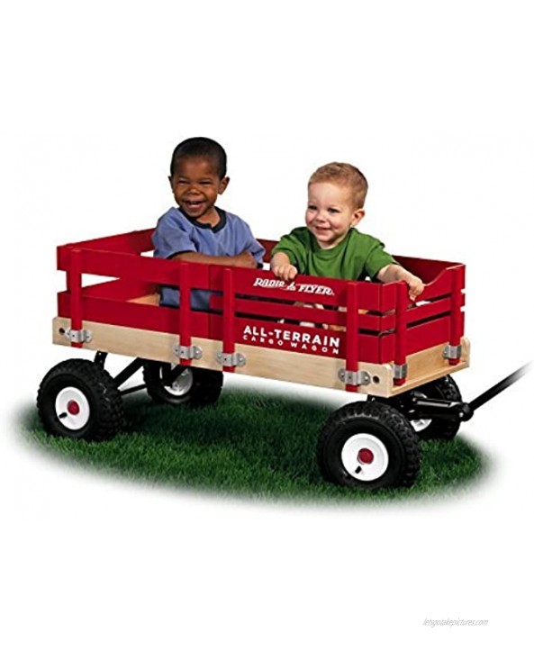 Radio Flyer All-Terrain Cargo Wagon for Kids Garden and Cargo Red