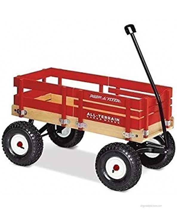 Radio Flyer All-Terrain Cargo Wagon for Kids Garden and Cargo Red