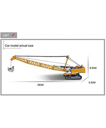 RENFEIYUAN 1:87 Alloy Engineering Vehicle Model Tower Cable Excavator Crane Toy Simulation Car Model Children's Toy Gift Adult Ornaments excavators Toys