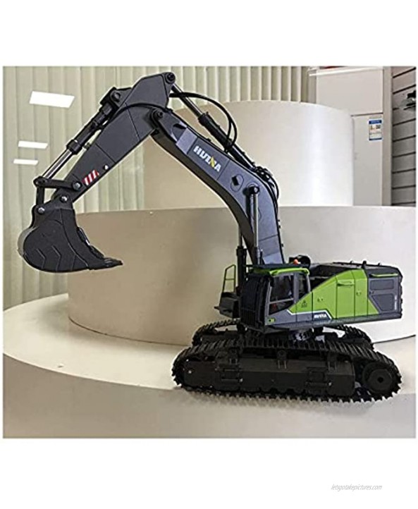 RENFEIYUAN 2.4G 22CH Remote Control Excavator Toy Truck Model 1: 14 Scal Crawler Excavator Construction Vehicles with Lights for Boys Girls Kids excavators Toys