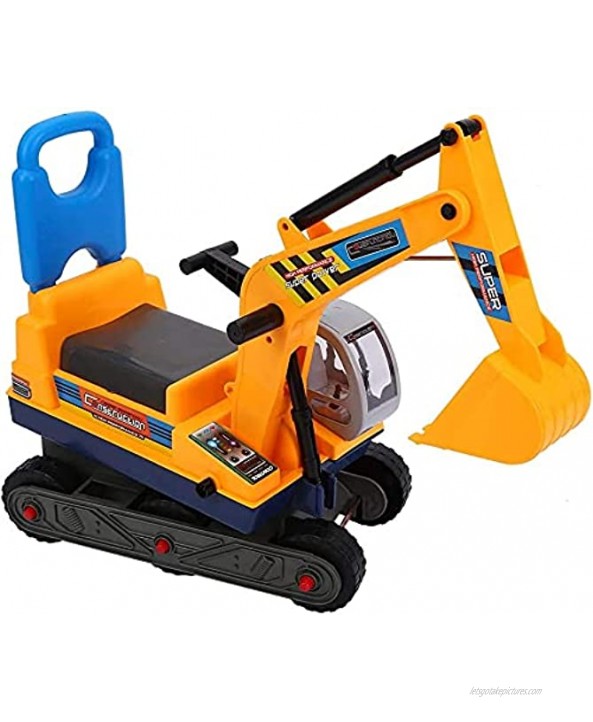 RENFEIYUAN Excavator Toy Large for Children Children Excavator with Safety Helmet and Shovel Controllable Toy Excavator Ridable for Children excavators Toys