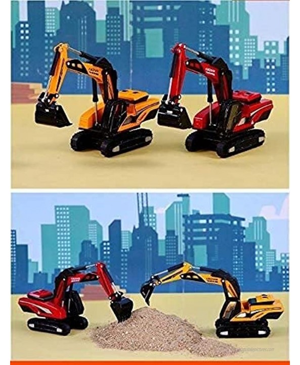 RENFEIYUAN Model Cars for Kids 1 87 Scale Car Model Excavator Construction Vehicle Simulation ing Alloy Kids Toys Decoration Ornaments Model 16x5x8cm excavators Toys