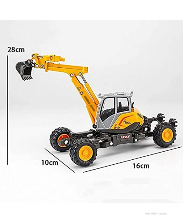 RENFEIYUAN Toy car,Walking Alloy Excavator Toy Boy Simulation Engineering Car Toy Alloy Pull Back Climbing Toy Metal Playable Engineering Vehicle excavators Toys