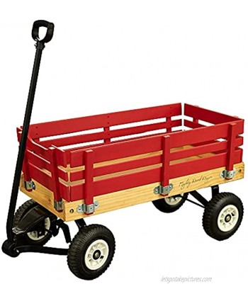 Synergistic SN-1801 Childrens Metal & Wood Side Rail Wagon
