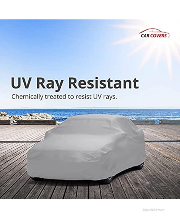 Weatherproof Car Cover Compatible with 2009-2012 Audi A4 Wagon Comparable to 5 Layer Cover Outdoor & Indoor Rain Snow Hail Sun Theft Cable Lock Bag & Wind Straps