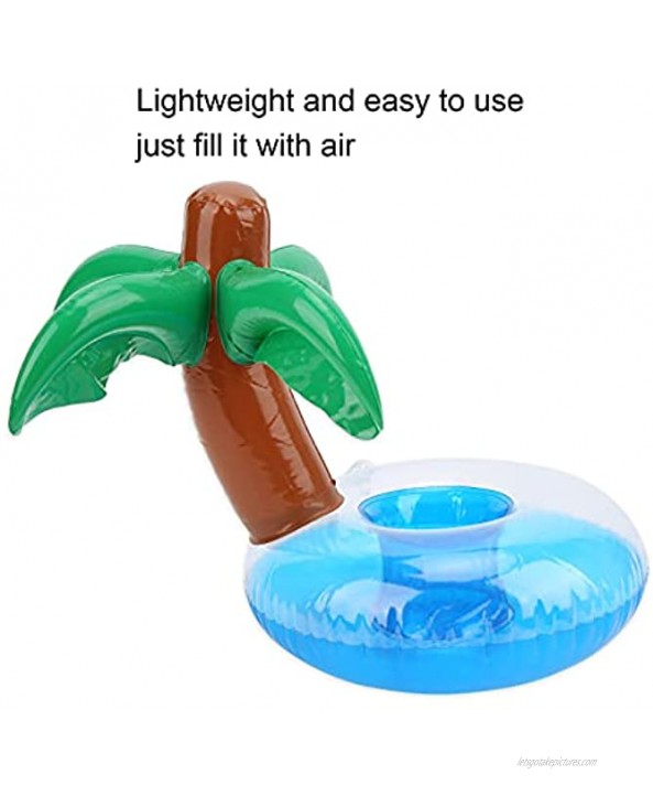 01 Pool Drink Holder Inflatable Drink Holder Safe and Eco‑Friendly with 12 Pcs for Swimmer for Swimming Pool or Beach Parties