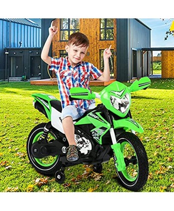 6V Children's Electric Battery-Powered Motorcycle Riding with Training Wheels