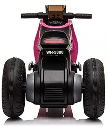 Kids Ride on Motorcycle 6V Battery Powered Electric Motorcycle w  Working Headlights 3 Safety Wheels Music Battery Charger Double Drive Children's Toy Motorbike Pink