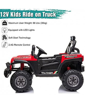 SUSIELADY Kids Ride On Off-Road Vehicle Dual Drive Ride On Car with 2.4G Remote Control Red